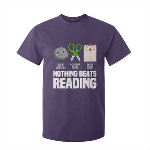 Nothing Beats Reading T Shirt For Kid Rock Paper Scissors Read Book Lovers TS02 Purple Print Your Wear