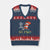 Autism Awareness V-Neck Knit Sweater Vest Why Fit In When You Were Born To Stand Out Cat In Hat TS02 Navy Red Print Your Wear