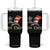 Autism Awareness Tumbler With Handle Why Fit In When You Were Born To Stand Out Cat In Hat TS02 One Size: 40 oz Black Print Your Wear