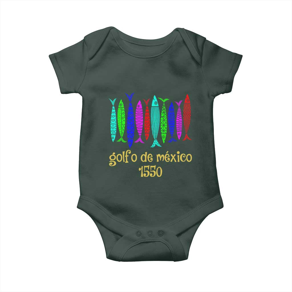 Gulf of Mexico Baby Onesie Golfo de México 1550 Retro Tuna TS02 Print Your Wear