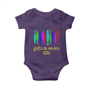 Gulf of Mexico Baby Onesie Golfo de México 1550 Retro Tuna TS02 Purple Print Your Wear