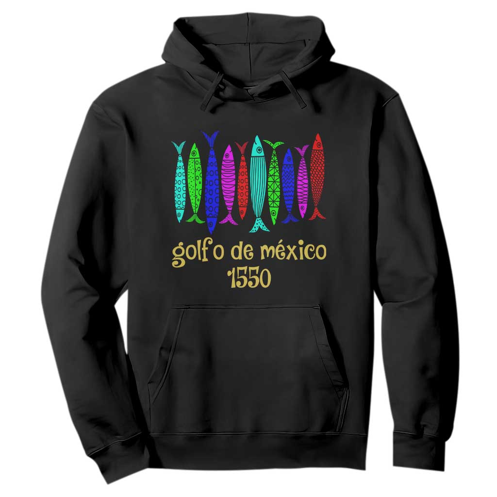 Gulf of Mexico Hoodie Golfo de México 1550 Retro Tuna TS02 Black Print Your Wear