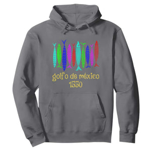 Gulf of Mexico Hoodie Golfo de México 1550 Retro Tuna TS02 Charcoal Print Your Wear