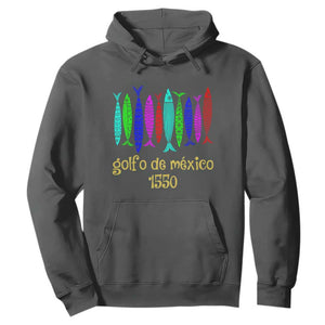 Gulf of Mexico Hoodie Golfo de México 1550 Retro Tuna TS02 Dark Heather Print Your Wear