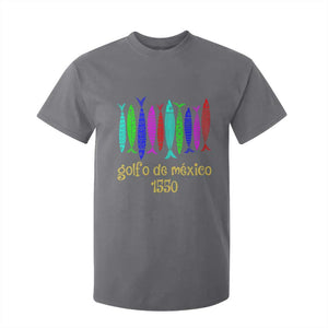 Gulf of Mexico T Shirt For Kid Golfo de México 1550 Retro Tuna TS02 Charcoal Print Your Wear