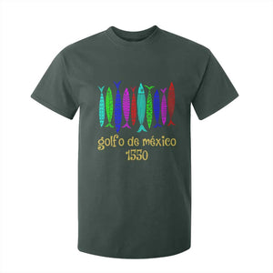 Gulf of Mexico T Shirt For Kid Golfo de México 1550 Retro Tuna TS02 Dark Forest Green Print Your Wear