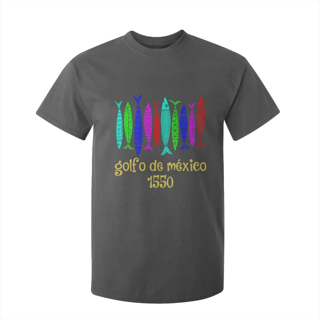 Gulf of Mexico T Shirt For Kid Golfo de México 1550 Retro Tuna TS02 Dark Heather Print Your Wear