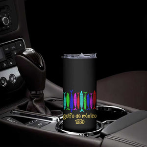 Gulf of Mexico Skinny Tumbler Golfo de México 1550 Retro Tuna TS02 Print Your Wear