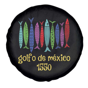 Gulf of Mexico Spare Tire Cover Golfo de México 1550 Retro Tuna TS02 Print Your Wear
