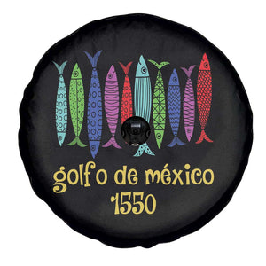 Gulf of Mexico Spare Tire Cover Golfo de México 1550 Retro Tuna TS02 Print Your Wear