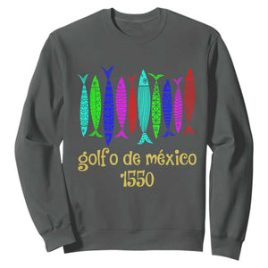 Gulf of Mexico Sweatshirt Golfo de México 1550 Retro Tuna TS02 Dark Heather Print Your Wear