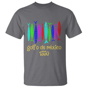 Gulf of Mexico T Shirt Golfo de México 1550 Retro Tuna TS02 Charcoal Print Your Wear