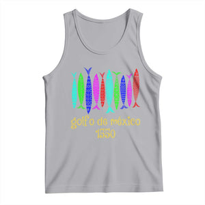 Gulf of Mexico Tank Top Golfo de México 1550 Retro Tuna TS02 Athletic Heather Print Your Wear