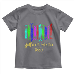 Gulf of Mexico Toddler T Shirt Golfo de México 1550 Retro Tuna TS02 Charcoal Print Your Wear