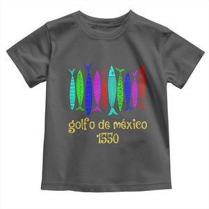 Gulf of Mexico Toddler T Shirt Golfo de México 1550 Retro Tuna TS02 Dark Heather Print Your Wear