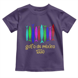 Gulf of Mexico Toddler T Shirt Golfo de México 1550 Retro Tuna TS02 Purple Print Your Wear