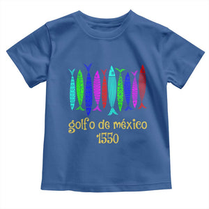 Gulf of Mexico Toddler T Shirt Golfo de México 1550 Retro Tuna TS02 Royal Blue Print Your Wear