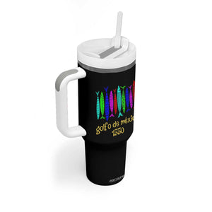 Gulf of Mexico Tumbler With Handle Golfo de México 1550 Retro Tuna TS02 Print Your Wear