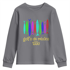 Gulf of Mexico Youth Sweatshirt Golfo de México 1550 Retro Tuna TS02 Charcoal Print Your Wear