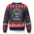 Wild About Reading Ugly Christmas Sweater Teacher Student Back to School Retro Rainbow TS02 Navy Red Print Your Wear