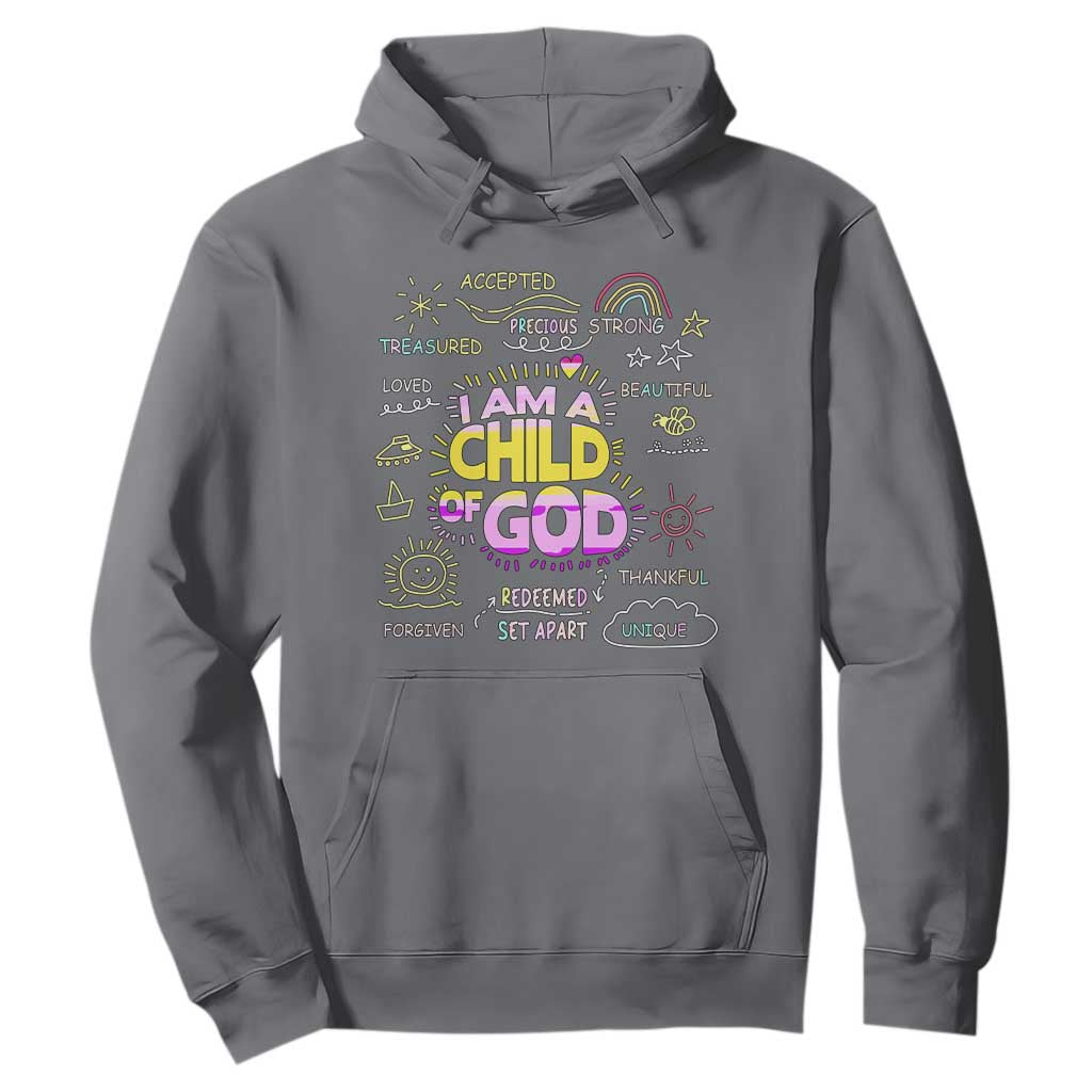 I Am A Child Of God Hoodie Retro Christian Jesus Faith TS02 Charcoal Print Your Wear