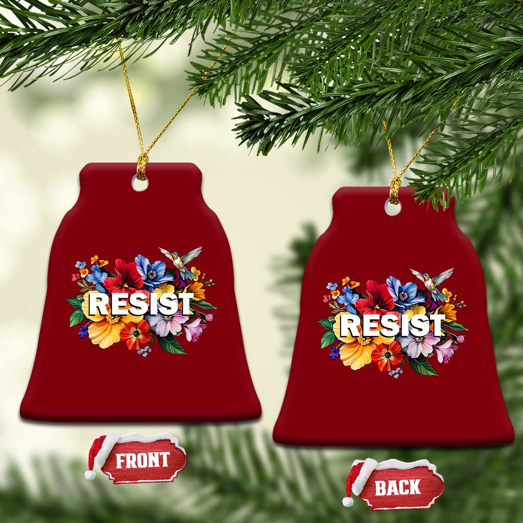Resist Floral Ceramic Ornament Retro Botanical Graphic TS02 Print Your Wear