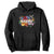 Resist Floral Hoodie Retro Botanical Graphic TS02 Black Print Your Wear