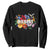 Resist Floral Sweatshirt Retro Botanical Graphic TS02 Black Print Your Wear