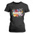 Resist Floral T Shirt For Women Retro Botanical Graphic TS02 Black Print Your Wear