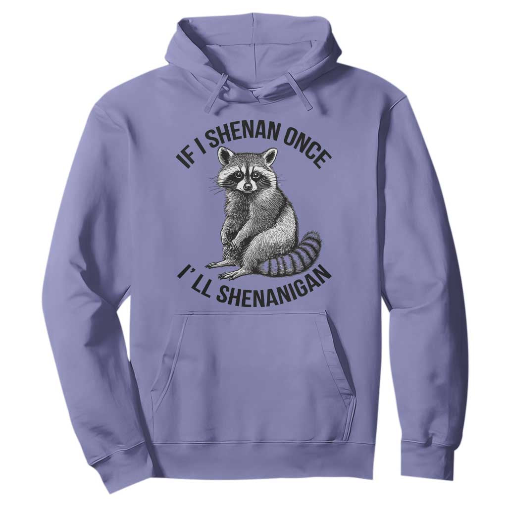St Patricks Day Raccoon Meme Hoodie If I Shenan Once I'll Shenanigan TS02 Violet Print Your Wear