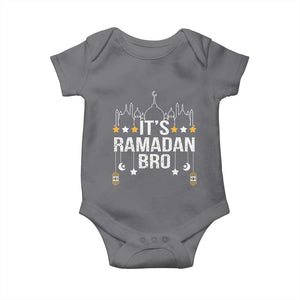 It's Ramadan Bro Baby Onesie Islamic Fasting Muslim TS02 Charcoal Print Your Wear