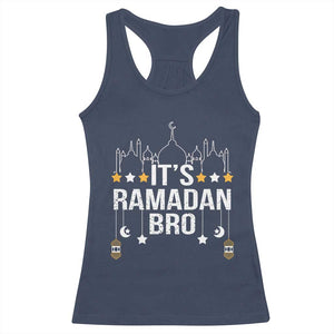 It's Ramadan Bro Racerback Tank Top Islamic Fasting Muslim TS02 Navy Print Your Wear