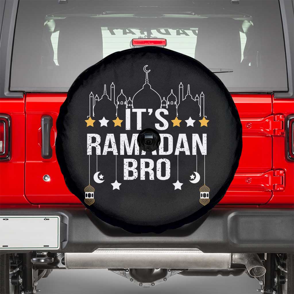 It's Ramadan Bro Spare Tire Cover Islamic Fasting Muslim TS02 Black Print Your Wear