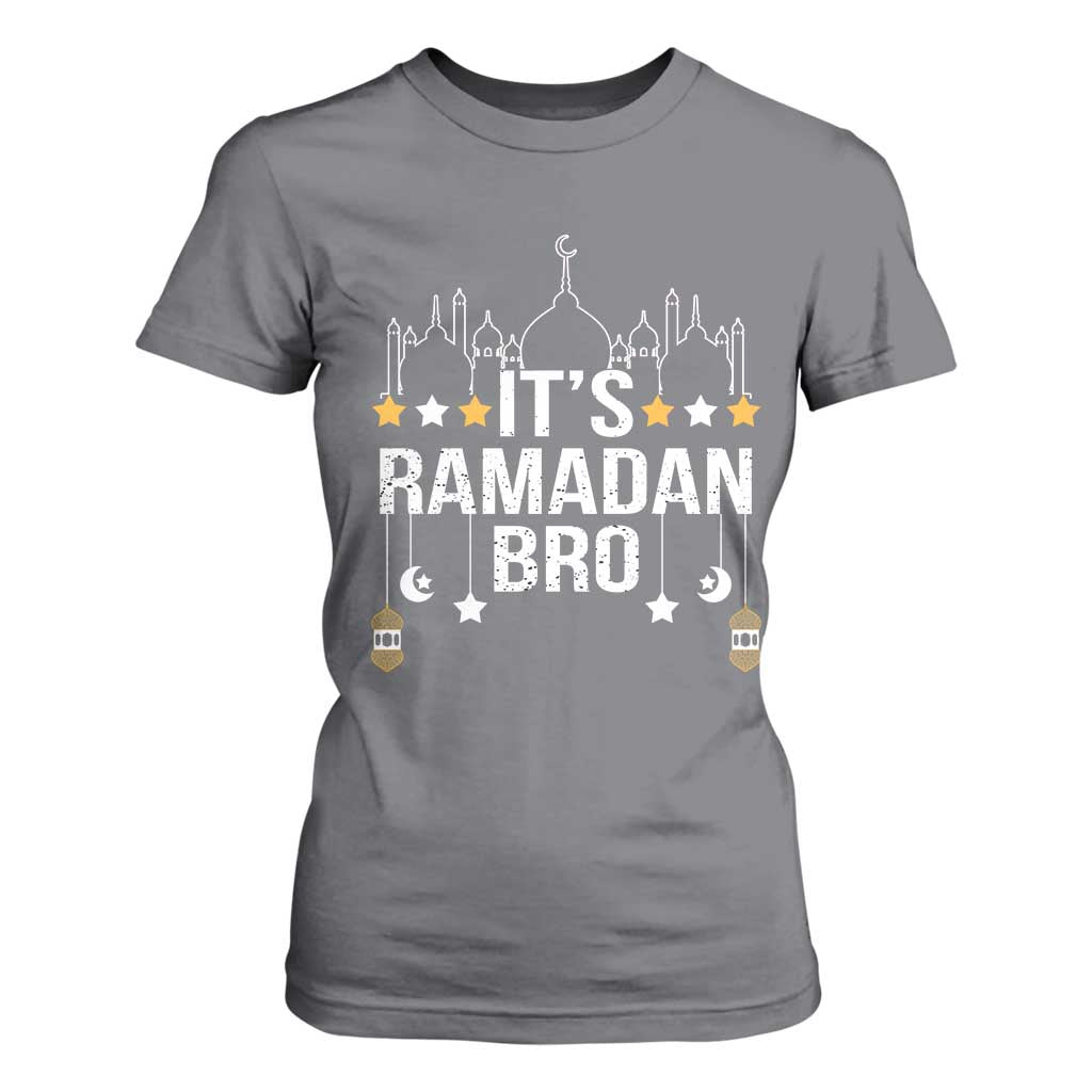 It's Ramadan Bro T Shirt For Women Islamic Fasting Muslim TS02 Charcoal Print Your Wear