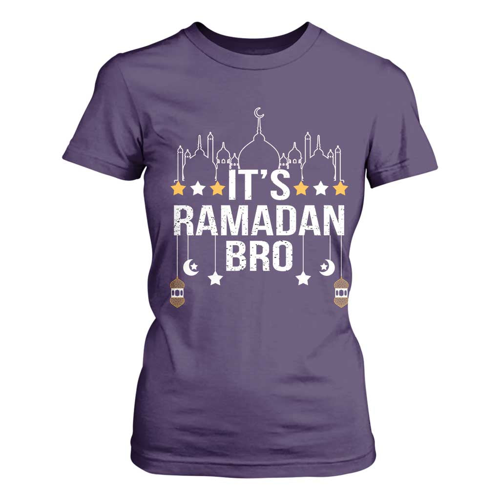 It's Ramadan Bro T Shirt For Women Islamic Fasting Muslim TS02 Purple Print Your Wear