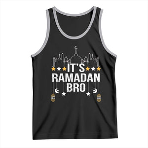 It's Ramadan Bro Tank Top Islamic Fasting Muslim TS02 Black Athletic Heather Print Your Wear
