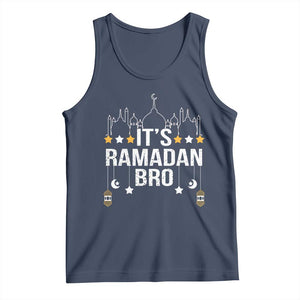 It's Ramadan Bro Tank Top Islamic Fasting Muslim TS02 Navy Print Your Wear