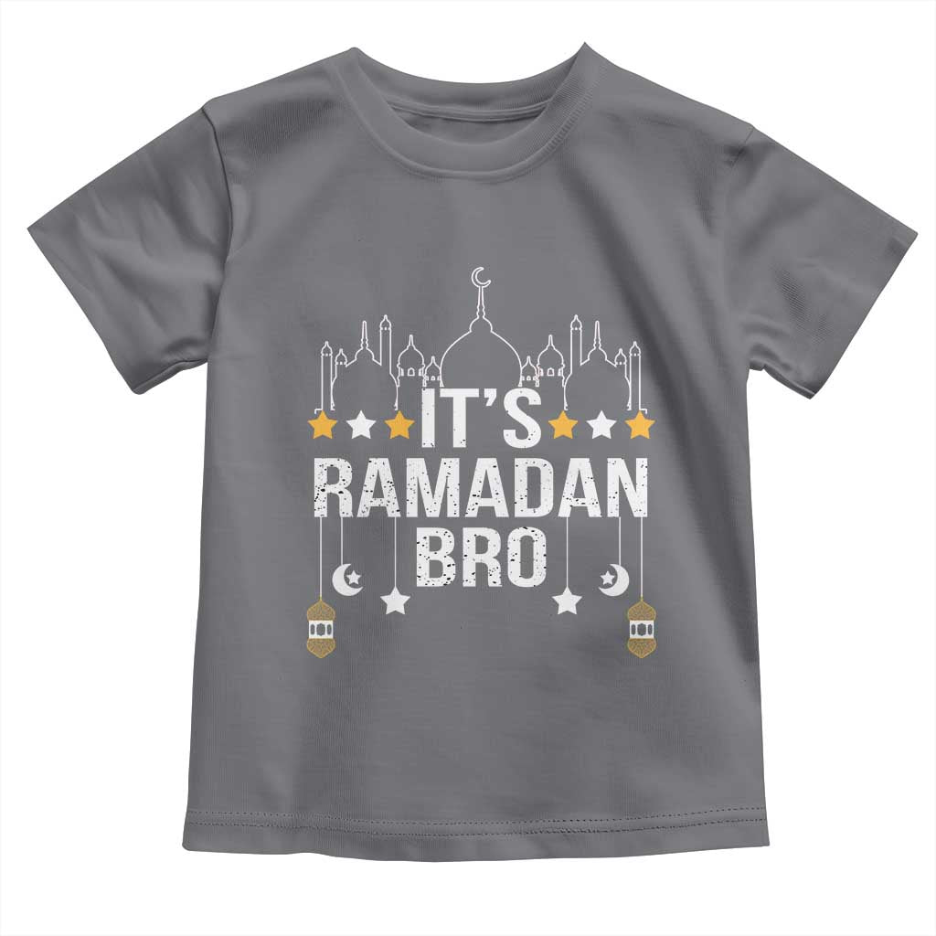 It's Ramadan Bro Toddler T Shirt Islamic Fasting Muslim TS02 Charcoal Print Your Wear