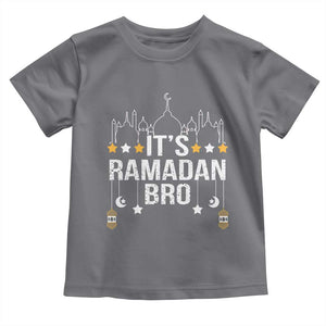 It's Ramadan Bro Toddler T Shirt Islamic Fasting Muslim TS02 Charcoal Print Your Wear