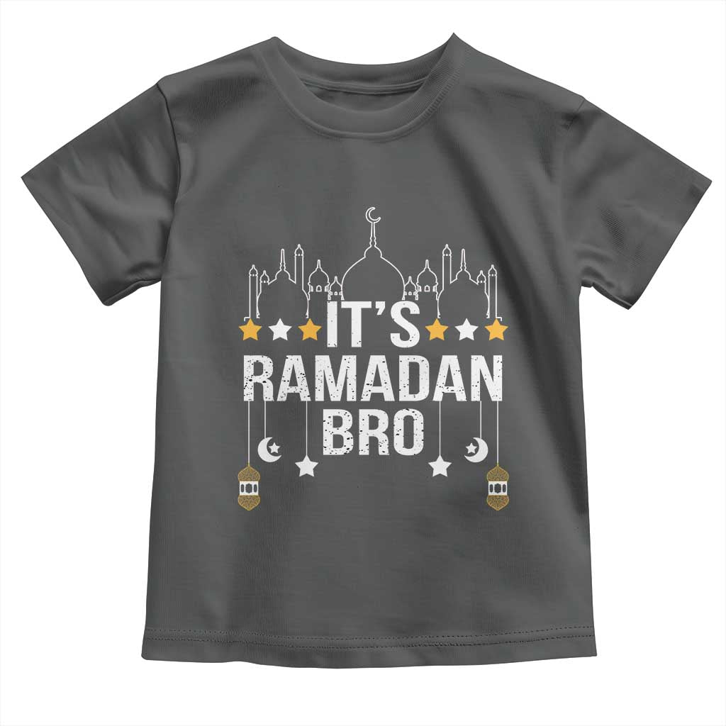 It's Ramadan Bro Toddler T Shirt Islamic Fasting Muslim TS02 Dark Heather Print Your Wear