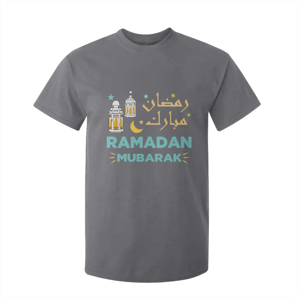 Ramadan Mubarak Muslim T Shirt For Kid TS02 Charcoal Print Your Wear