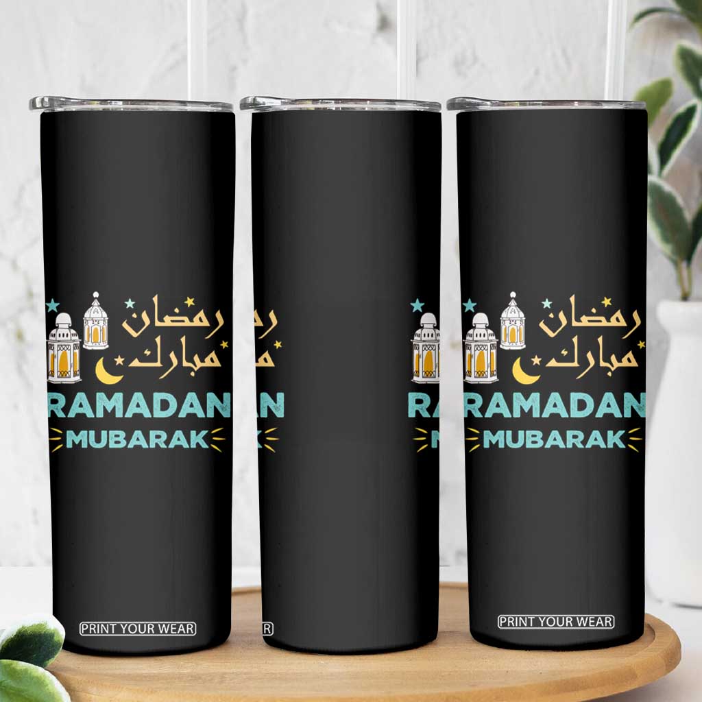 Ramadan Mubarak Muslim Skinny Tumbler TS02 Print Your Wear