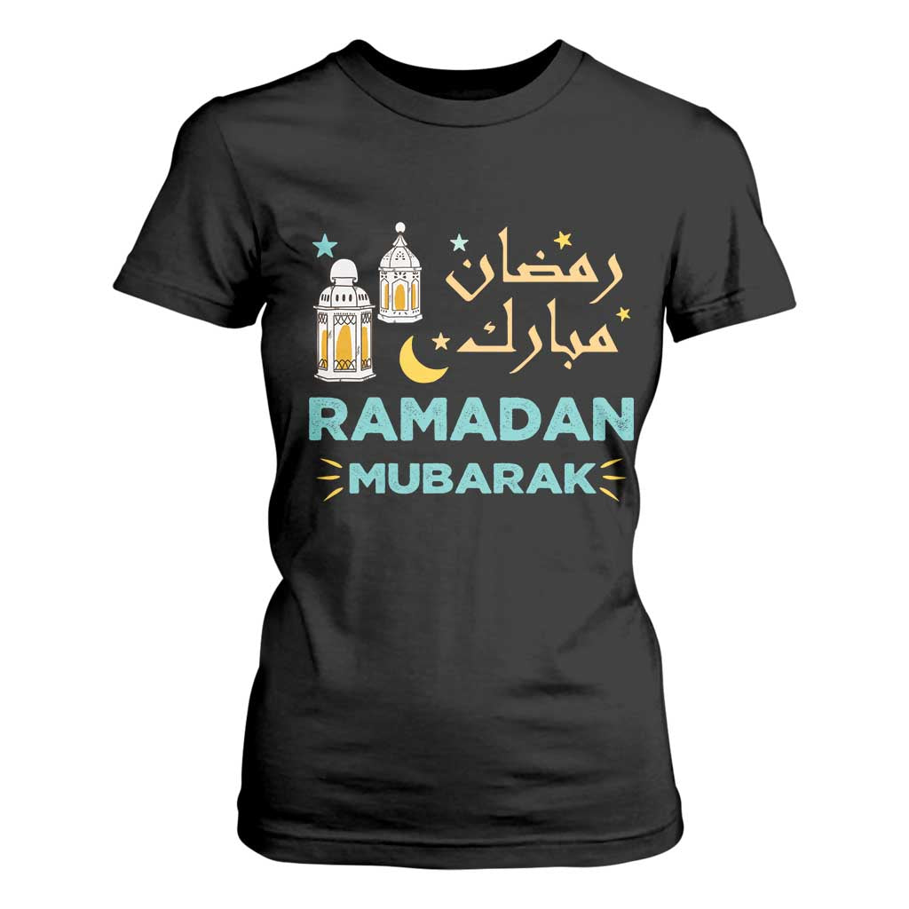 Ramadan Mubarak Muslim T Shirt For Women TS02 Black Print Your Wear