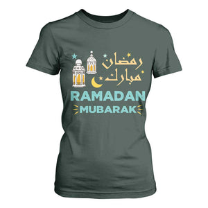 Ramadan Mubarak Muslim T Shirt For Women TS02 Dark Forest Green Print Your Wear