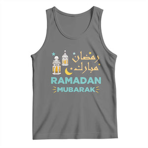 Ramadan Mubarak Muslim Tank Top TS02 Black Heather Print Your Wear