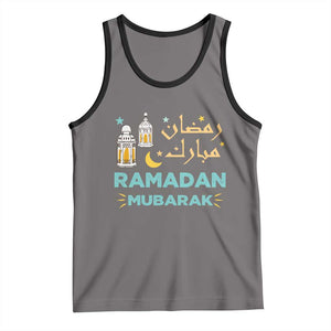 Ramadan Mubarak Muslim Tank Top TS02 Deep Heather Black Print Your Wear