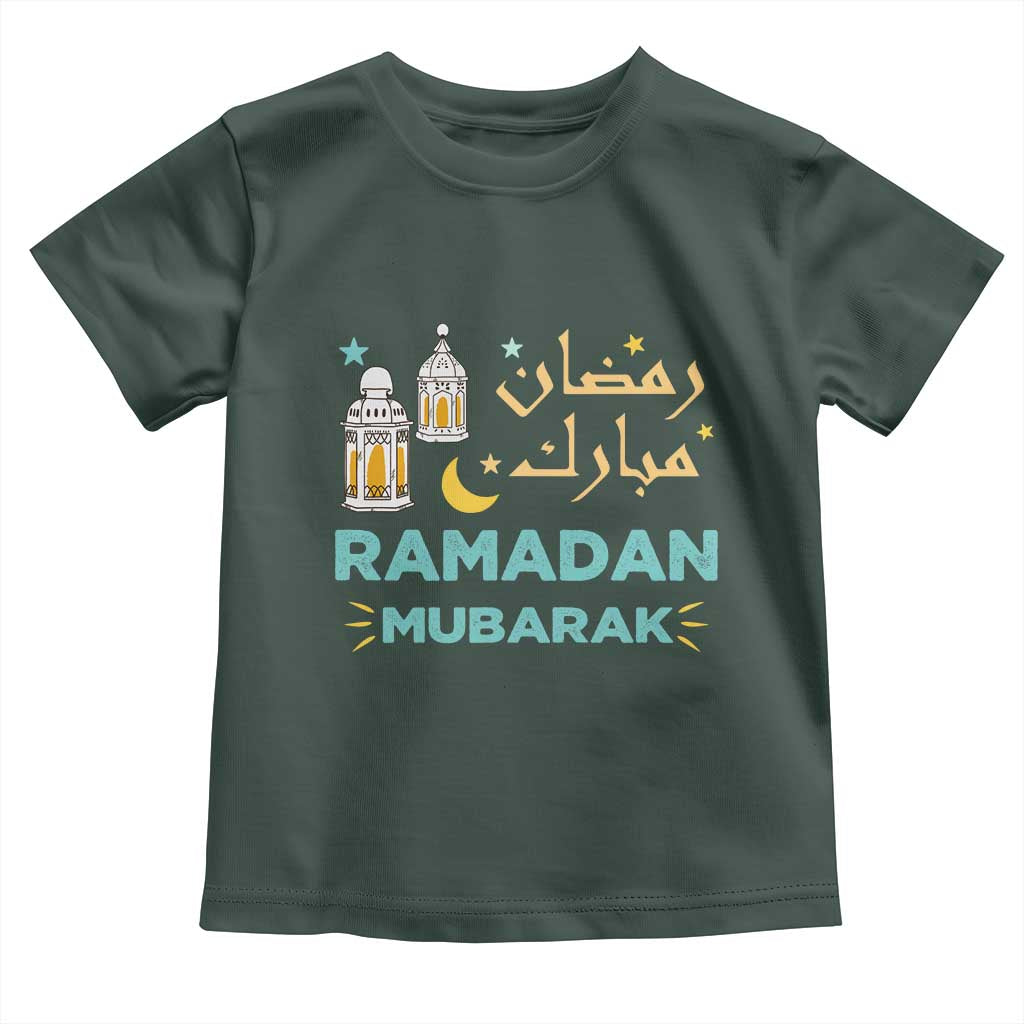 Ramadan Mubarak Muslim Toddler T Shirt TS02 Dark Forest Green Print Your Wear