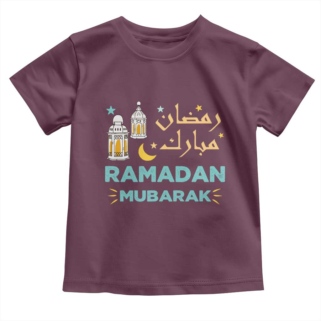 Ramadan Mubarak Muslim Toddler T Shirt TS02 Maroon Print Your Wear