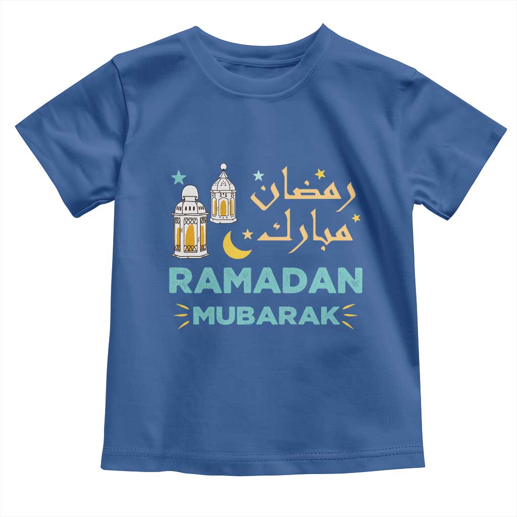 Ramadan Mubarak Muslim Toddler T Shirt TS02 Royal Blue Print Your Wear