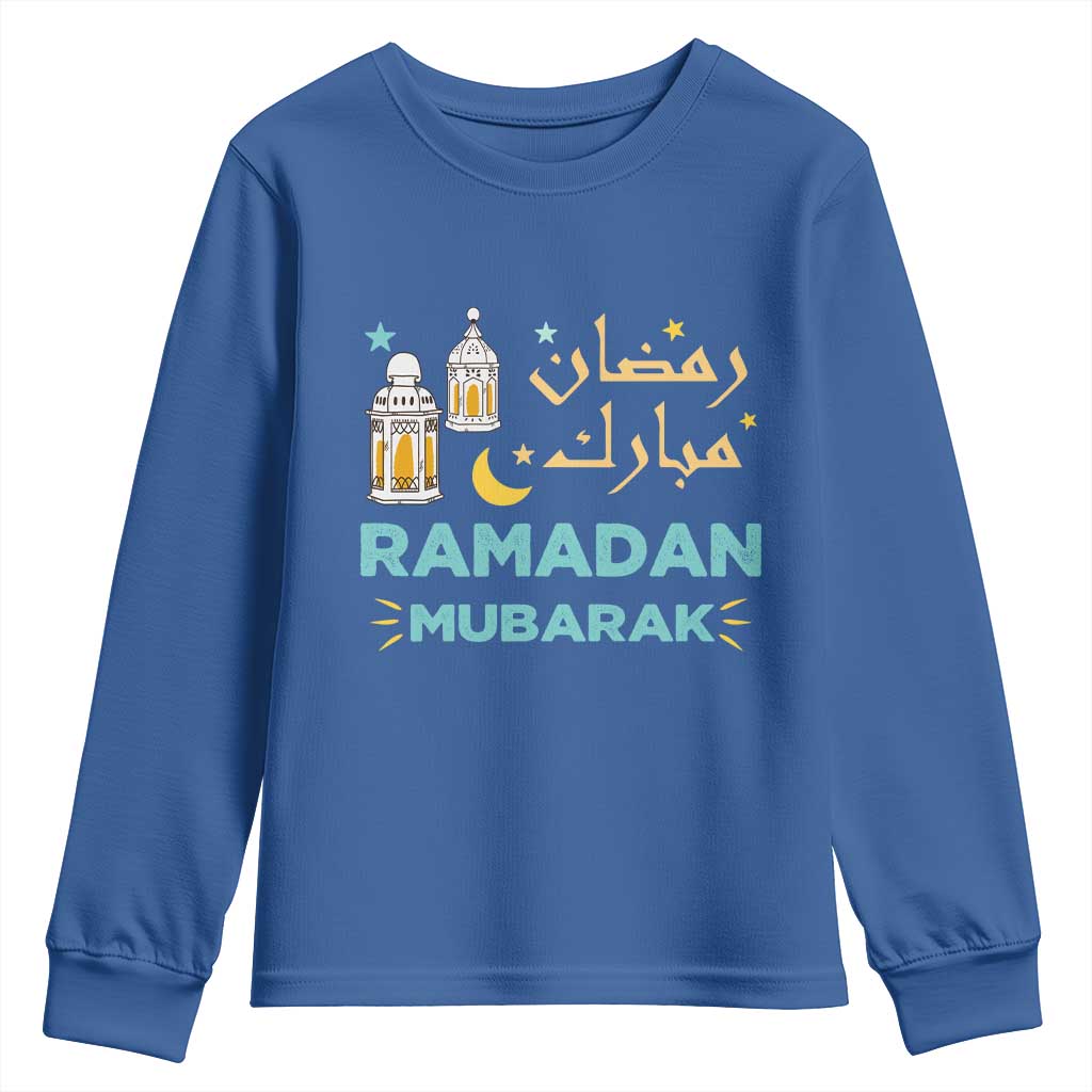 Ramadan Mubarak Muslim Youth Sweatshirt TS02 Royal Blue Print Your Wear